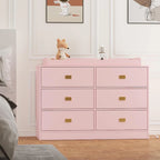 Commode de chambre à 6 tiroirs, commode avec table à langer