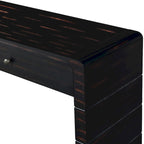 Console d'entrée en bois courbé avec rangement, 2 tiroirs, rustique