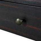 Console d'entrée en bois courbé avec rangement, 2 tiroirs, rustique