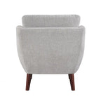 Fauteuil d'appoint contemporain confortable avec revêtement durable et pieds en bois massif