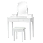 Ensemble de coiffeuse avec miroir lumineux réglable 10 ampoules - Voir détails