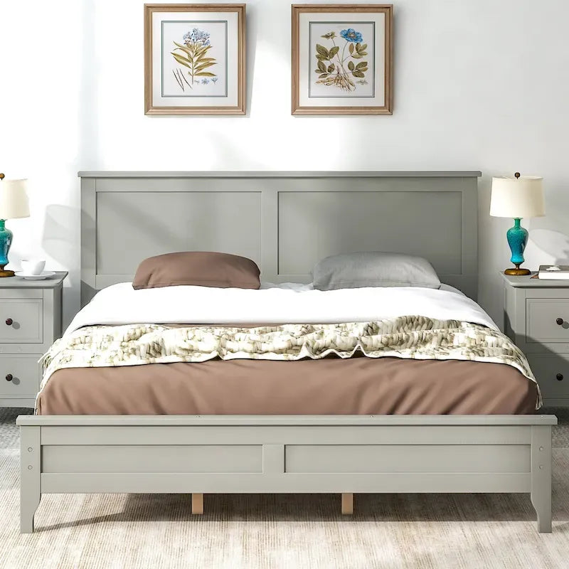 Lit de repos simple en bois avec étagères et tiroirs