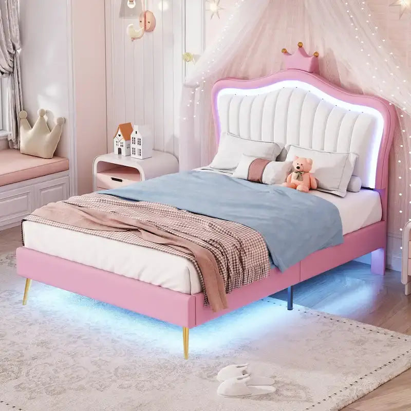 Lit de repos simple en bois avec étagères et tiroirs