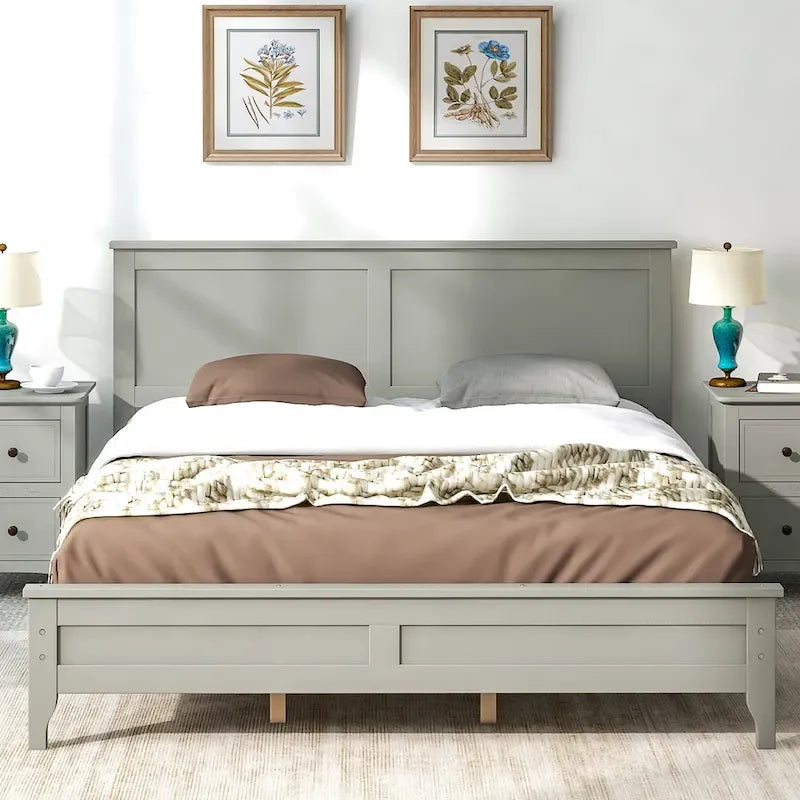 Lit de repos simple en bois avec étagères et tiroirs