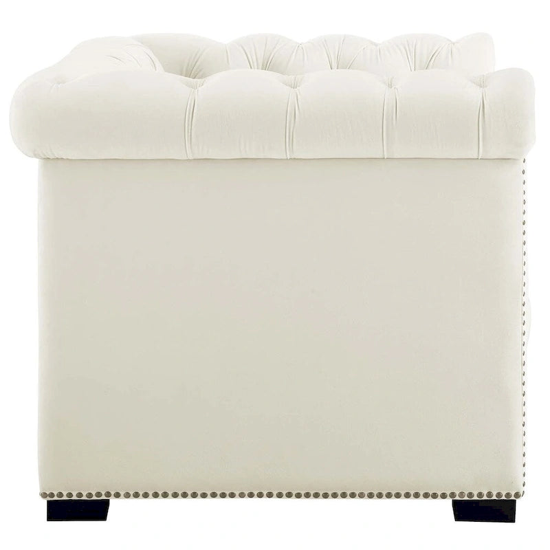 Fauteuil en velours haute performance