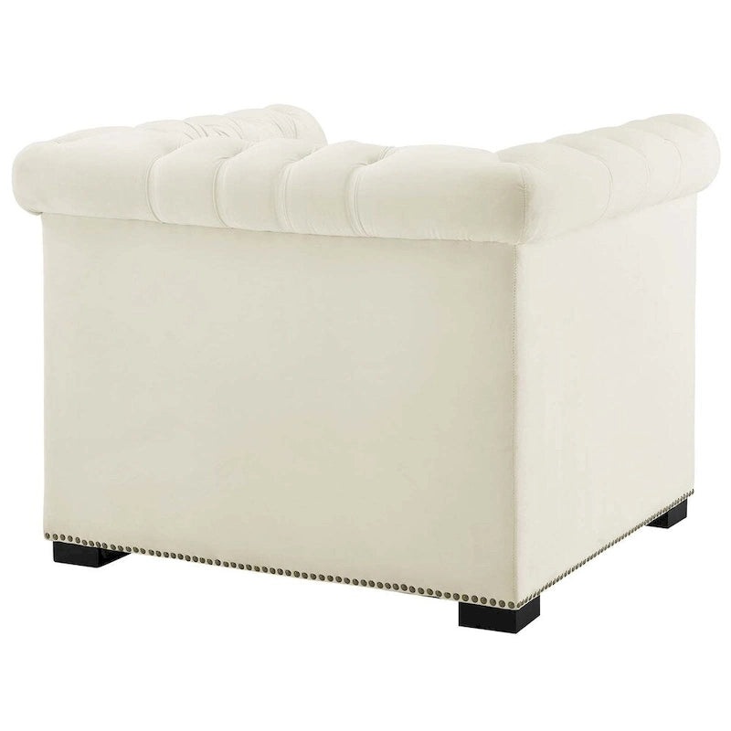 Fauteuil en velours haute performance