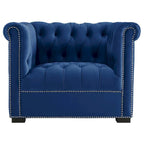 Fauteuil en velours haute performance