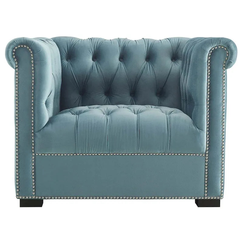 Fauteuil en velours haute performance