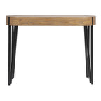 Console en bois Astoria avec pieds en métal (épingle à cheveux) – 106,7 cm L x 35,6 cm l x 77 cm H