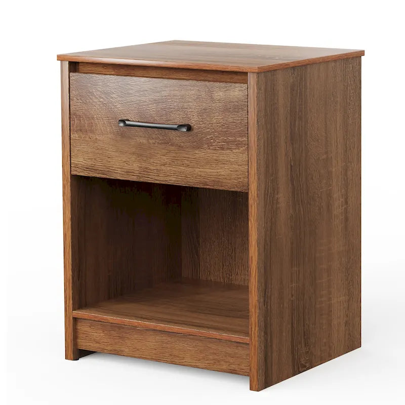 Table d'appoint de canapé multifonctionnelle en bois avec tiroir
