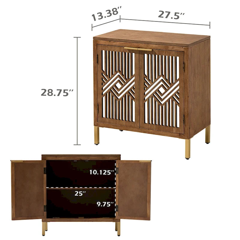 Buffet de rangement de ferme, armoire d'appoint en bois avec 2 portes pour le salon, le couloir, la chambre, la salle à manger