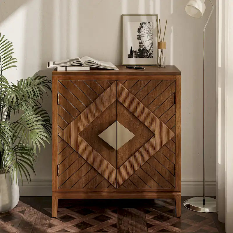 Buffet de rangement de ferme, armoire d'appoint en bois avec 2 portes pour le salon, le couloir, la chambre, la salle à manger