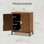 Buffet de rangement de ferme, armoire d'appoint en bois avec 2 portes pour le salon, le couloir, la chambre, la salle à manger