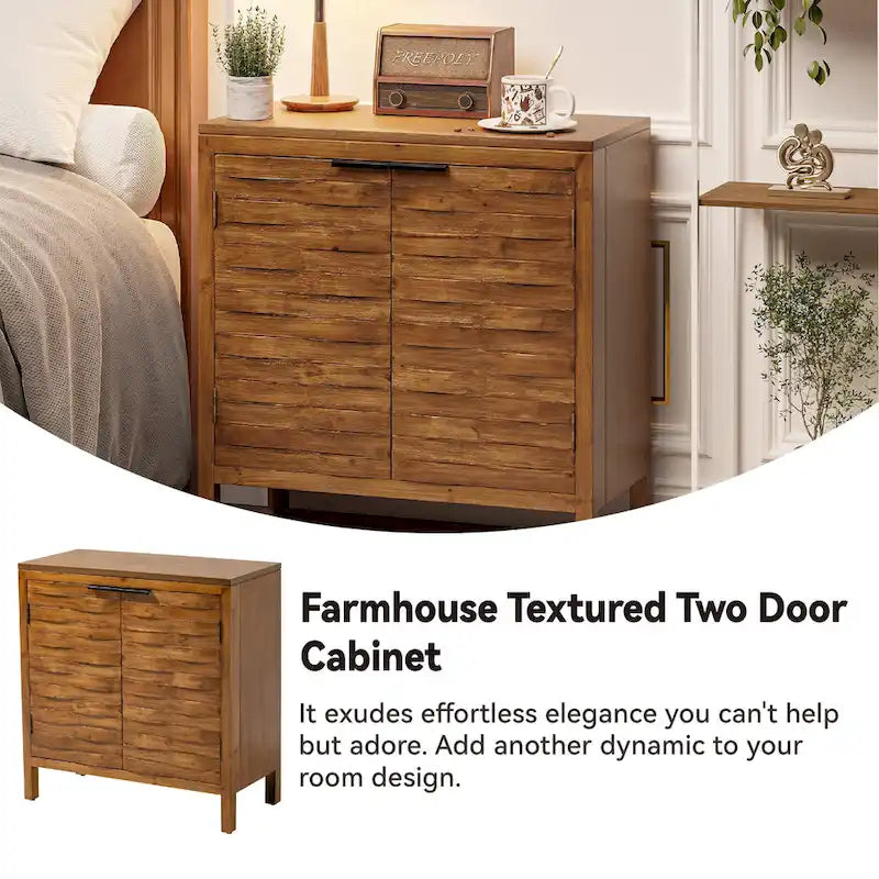 Buffet de rangement de ferme, armoire d'appoint en bois avec 2 portes pour le salon, le couloir, la chambre, la salle à manger