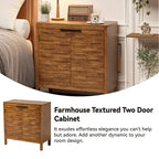 Buffet de rangement de ferme, armoire d'appoint en bois avec 2 portes pour le salon, le couloir, la chambre, la salle à manger
