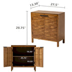 Buffet de rangement de ferme, armoire d'appoint en bois avec 2 portes pour le salon, le couloir, la chambre, la salle à manger