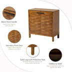 Buffet de rangement de ferme, armoire d'appoint en bois avec 2 portes pour le salon, le couloir, la chambre, la salle à manger