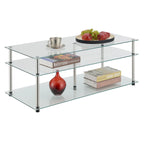 Table Basse à 3 Niveaux en Verre Classique Designs2Go