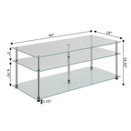 Table Basse à 3 Niveaux en Verre Classique Designs2Go