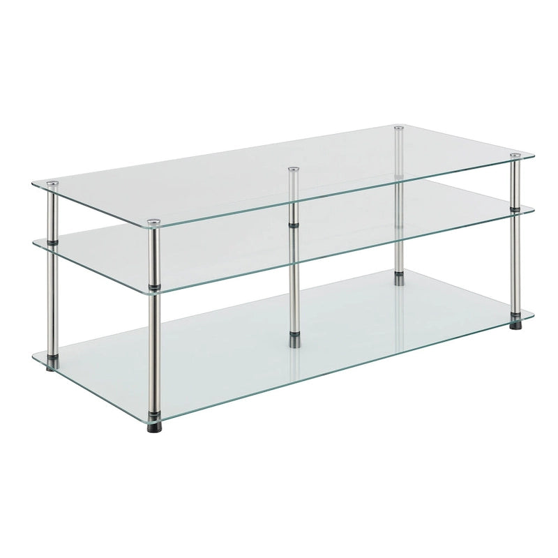 Table Basse à 3 Niveaux en Verre Classique Designs2Go