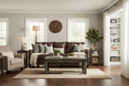 Bridgevine Home Joshua Creek 48 inch Coffee Table, No Assembly Required, Barnwood Finish