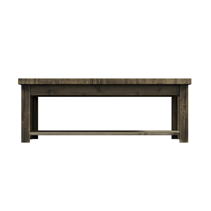 Table basse Joshua Creek de 48 pouces, aucun assemblage requis, finition bois de grange