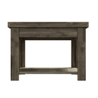 Table basse Joshua Creek de 48 pouces, aucun assemblage requis, finition bois de grange