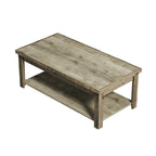 Table basse Joshua Creek de 48 pouces, aucun assemblage requis, finition bois de grange