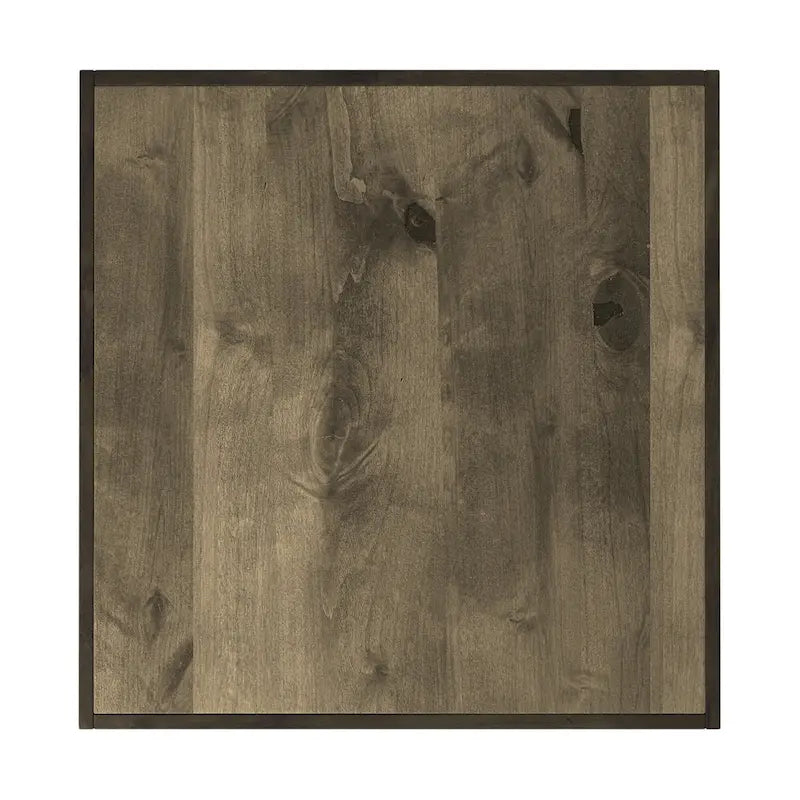Table basse Joshua Creek de 48 pouces, aucun assemblage requis, finition bois de grange