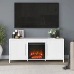 Meuble TV rectangulaire avec foyer électrique pour téléviseurs jusqu'à 65 po