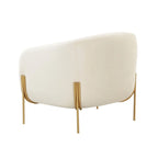 Fauteuil d'appoint en velours Kandra