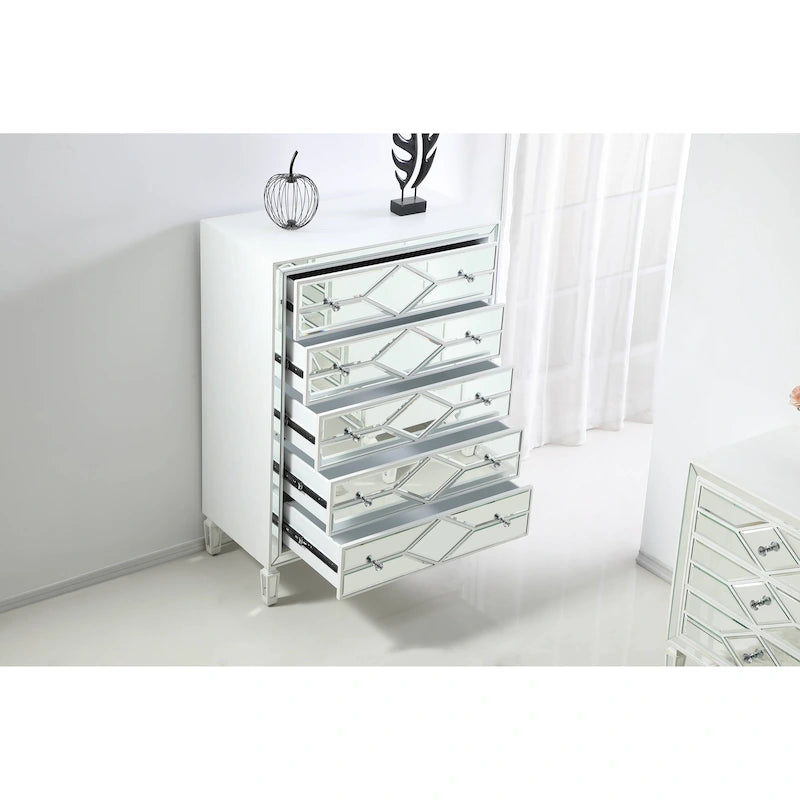 Commode à 5 tiroirs de 91 cm