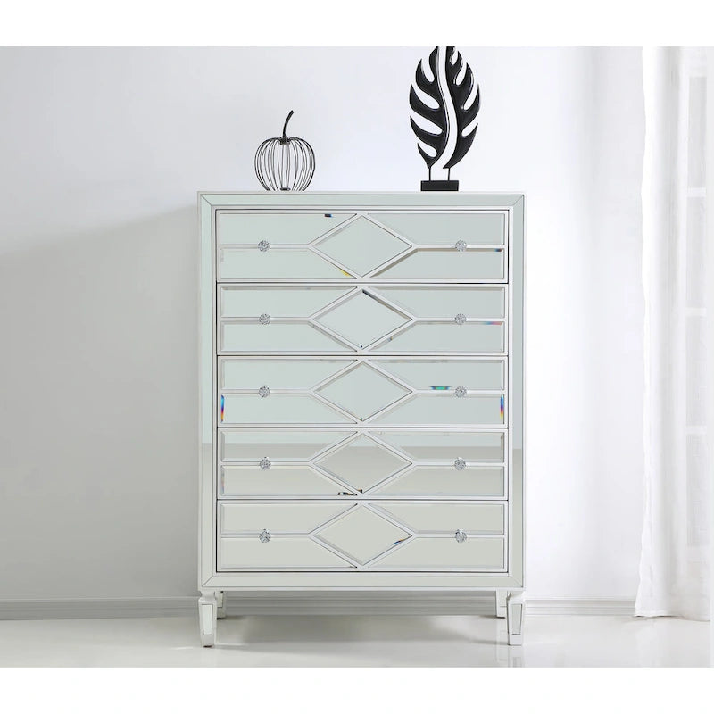 Commode à 5 tiroirs de 91 cm