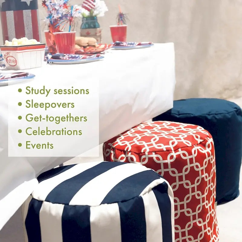 Repose-pieds / pouf Treillis intérieur/extérieur 40,6 L x 40,6 l x 43,2 H cm