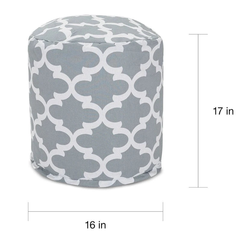 Repose-pieds / pouf Treillis intérieur/extérieur 40,6 L x 40,6 l x 43,2 H cm