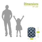 Repose-pieds / pouf Treillis intérieur/extérieur 40,6 L x 40,6 l x 43,2 H cm