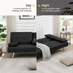 Canapé convertible moderne réglable - Canapé double inclinable en similicuir