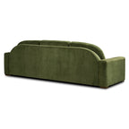 Canapé Fano 99 en velours vert vieilli