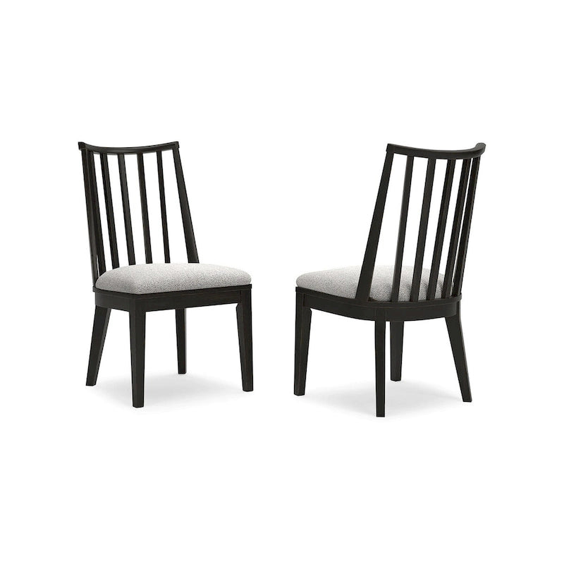 Chaise de salle à manger noire Galliden - 52 larg. x 59 prof. x 94 haut. (cm)