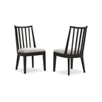 Chaise de salle à manger noire Galliden - 52 larg. x 59 prof. x 94 haut. (cm)