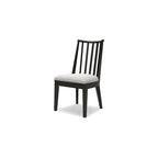 Chaise de salle à manger noire Galliden - 52 larg. x 59 prof. x 94 haut. (cm)