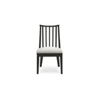 Chaise de salle à manger noire Galliden - 52 larg. x 59 prof. x 94 haut. (cm)