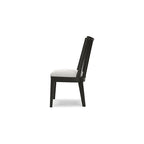 Chaise de salle à manger noire Galliden - 52 larg. x 59 prof. x 94 haut. (cm)