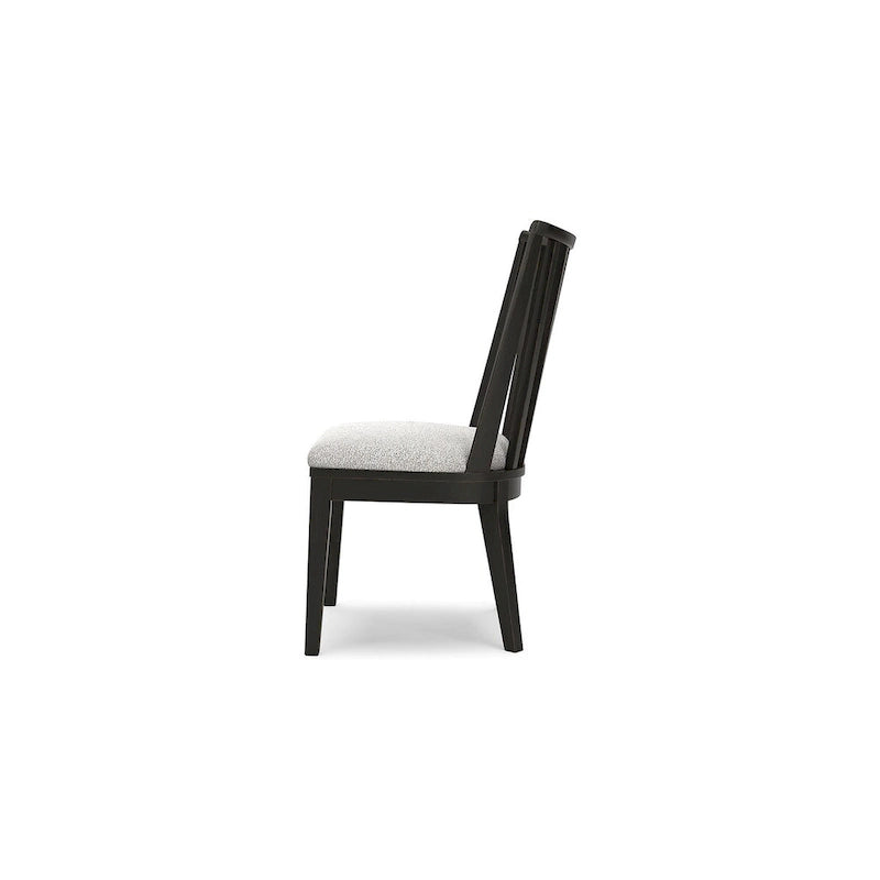 Chaise de salle à manger noire Galliden - 52 larg. x 59 prof. x 94 haut. (cm)