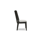 Chaise de salle à manger noire Galliden - 52 larg. x 59 prof. x 94 haut. (cm)
