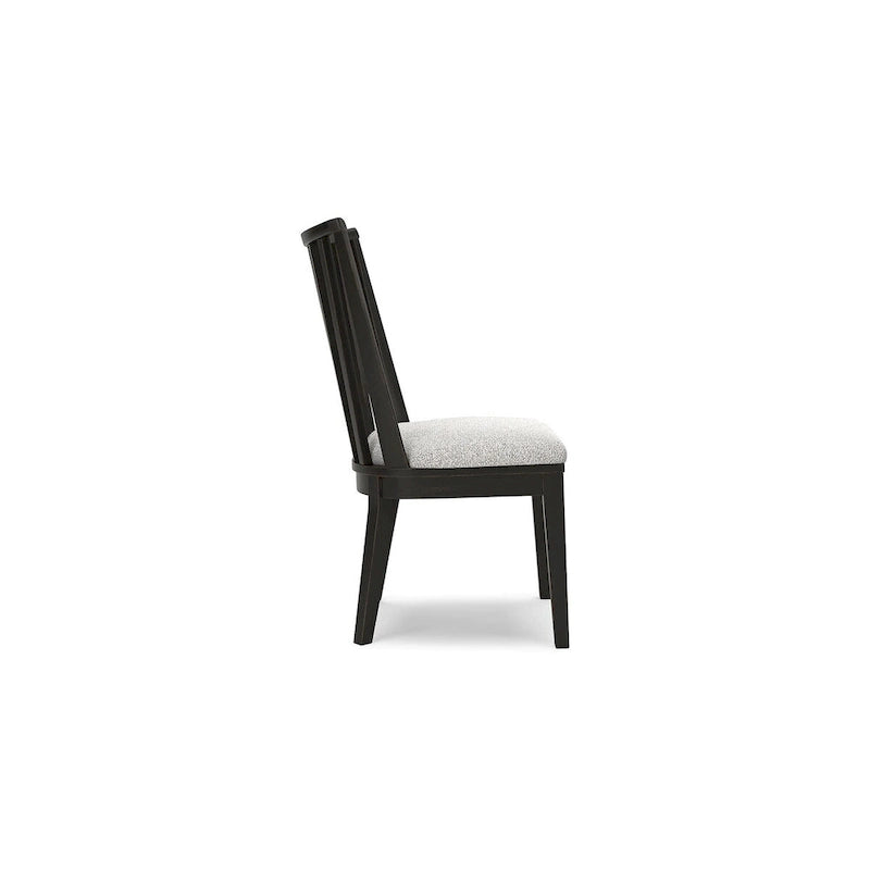Chaise de salle à manger noire Galliden - 52 larg. x 59 prof. x 94 haut. (cm)