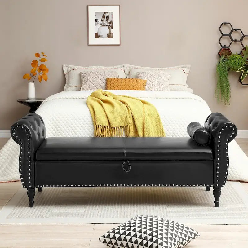 Banc de bout de lit rembourré