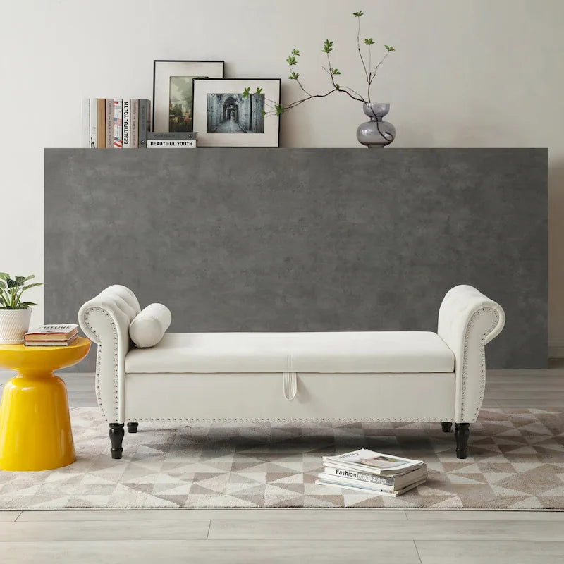 Banc de bout de lit rembourré