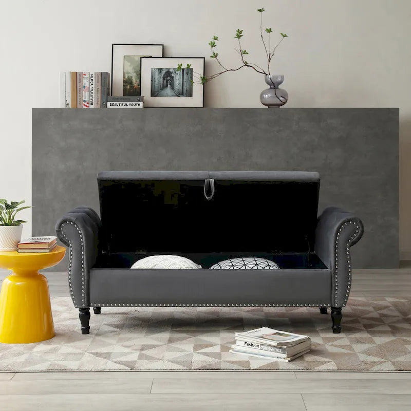 Banc de bout de lit rembourré