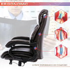Fauteuil de bureau ergonomique grand dossier et grande taille 400 lb